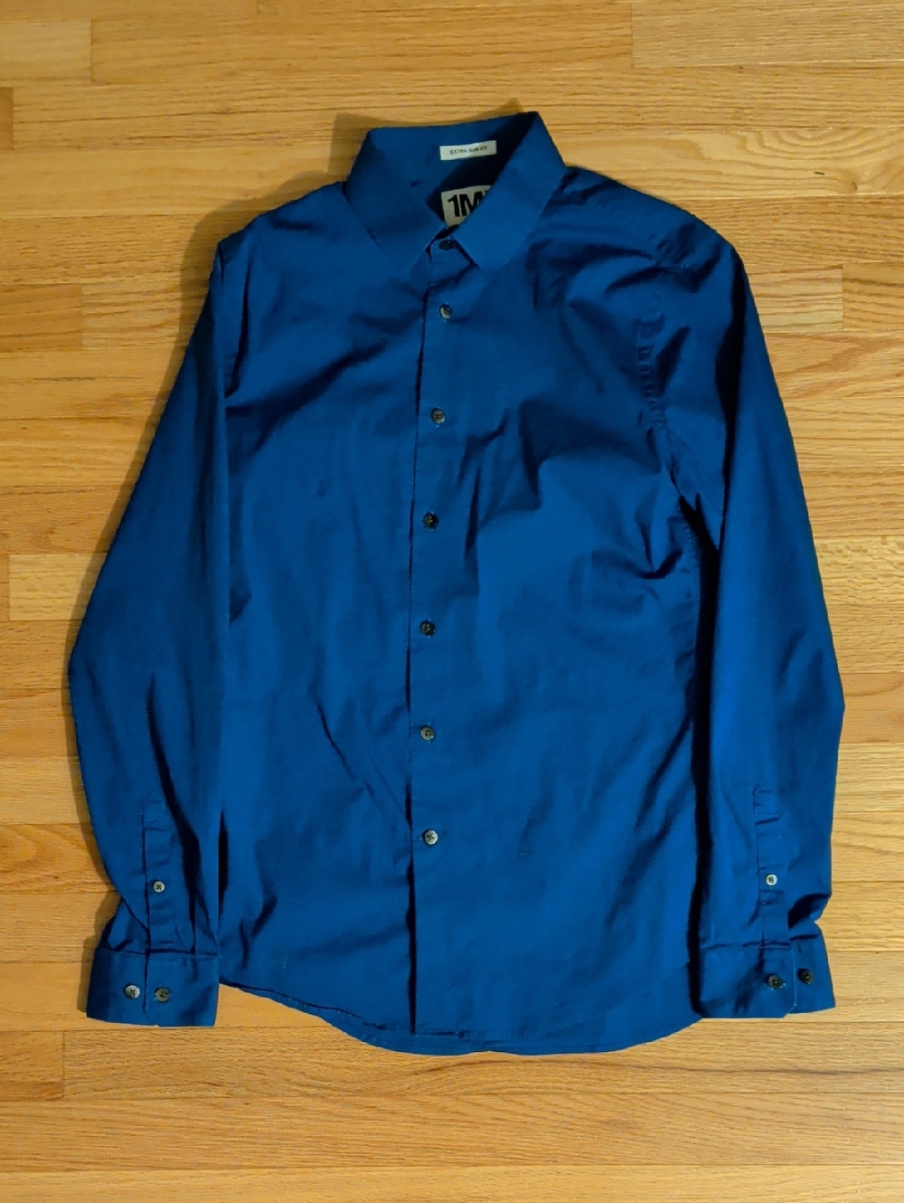 Express Men's Royal Blue Dress Shirt